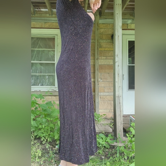 Vintage Black Sparkle Dress - Picture 6 of 7